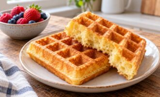 Классические венские вафли с золотистой корочкой и мягким мякишем
